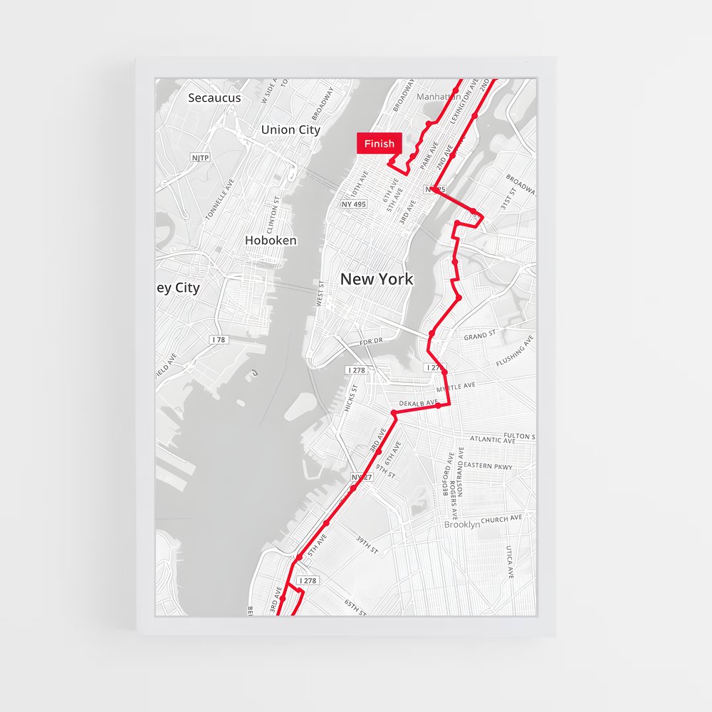 Poster Marathon de Manhattan – affiche Athlétisme (vue 3)